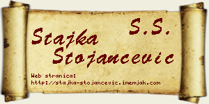 Stajka Stojančević vizit kartica